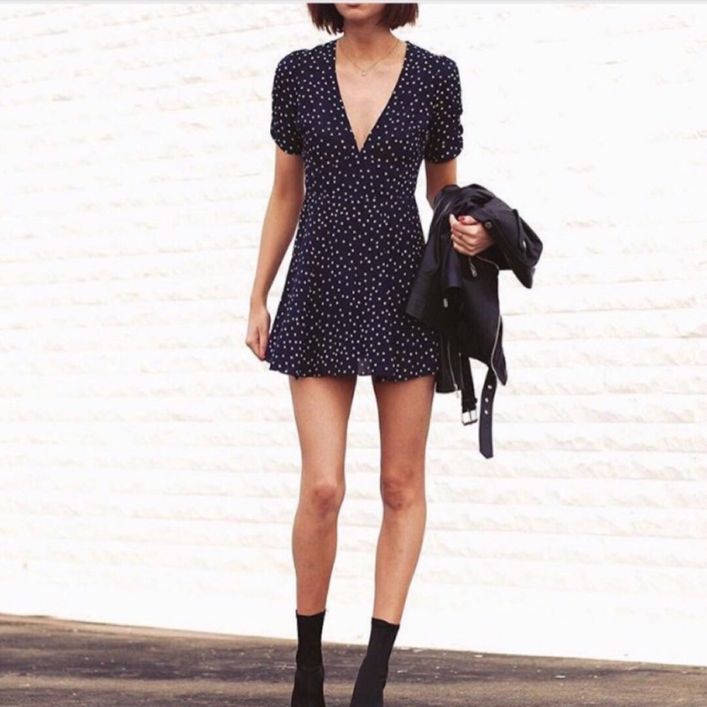 The Ozzie dress navy stars